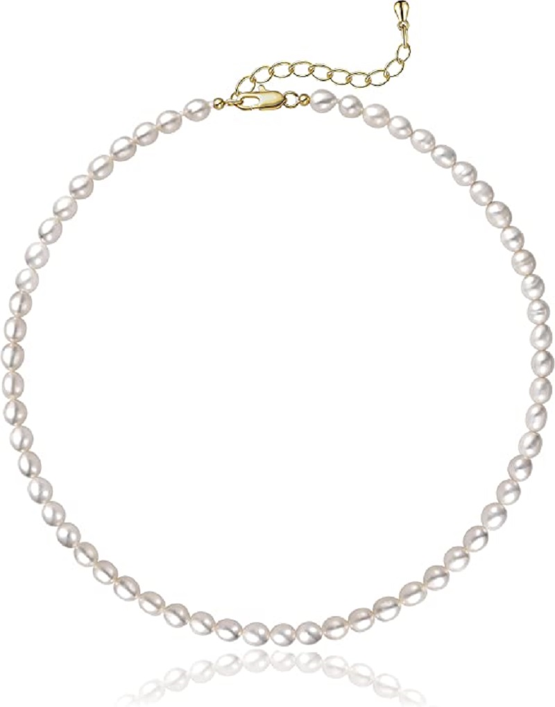 Perlenkette, 5–7 mm, ovale wei – Pearl Trim Chain Bewertung und Preis