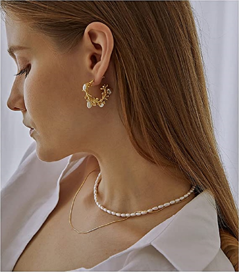 Perlenkette, 5–7 mm, ovale wei – Pearl Trim Chain Bewertung und Preis