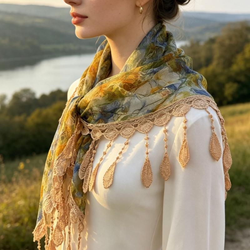 Böhmischer Dreieckstuch mit Qu – Tassel Fringe Trim Bewertung und Preis